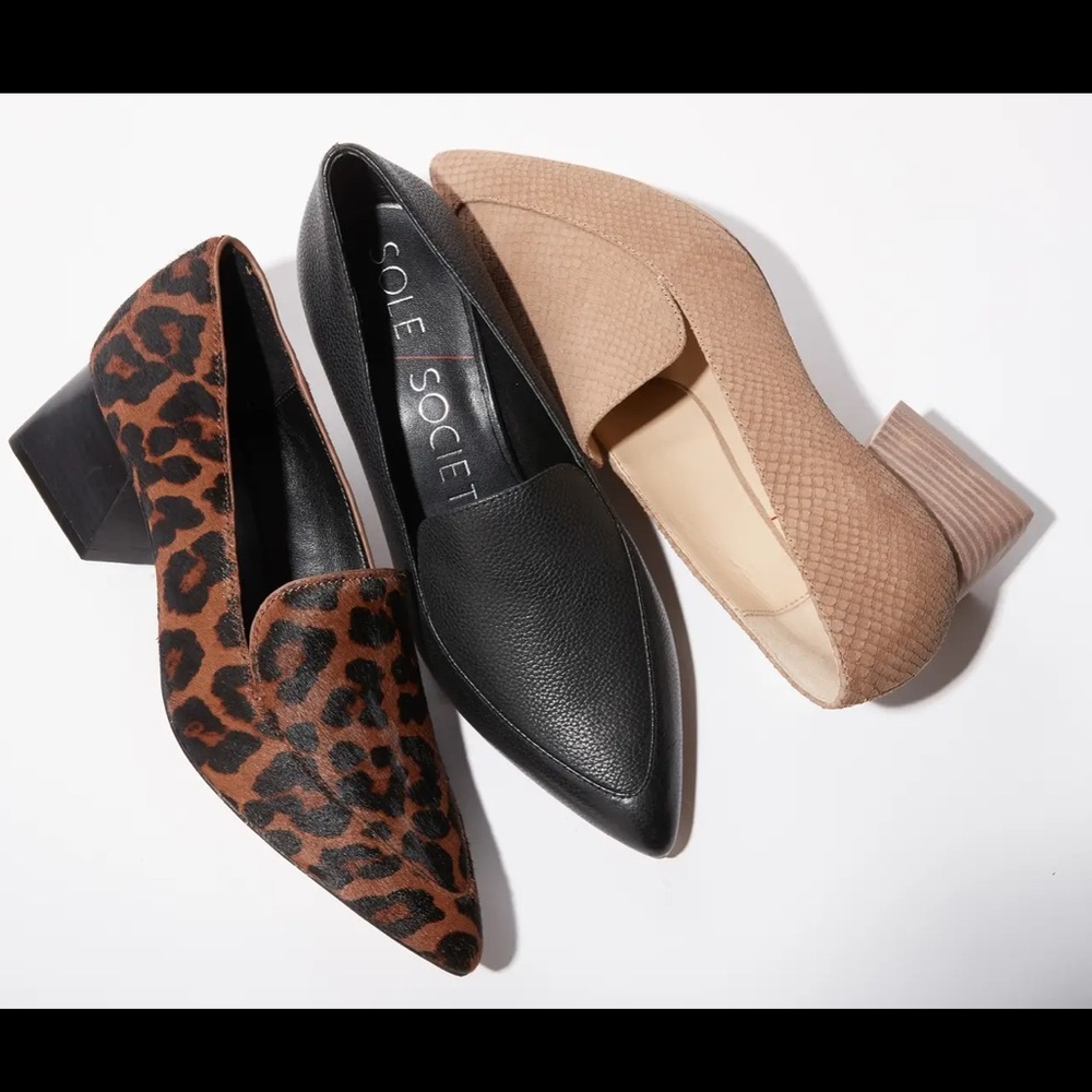 Sole Society So Marty Pointed Toe Loafer Pump